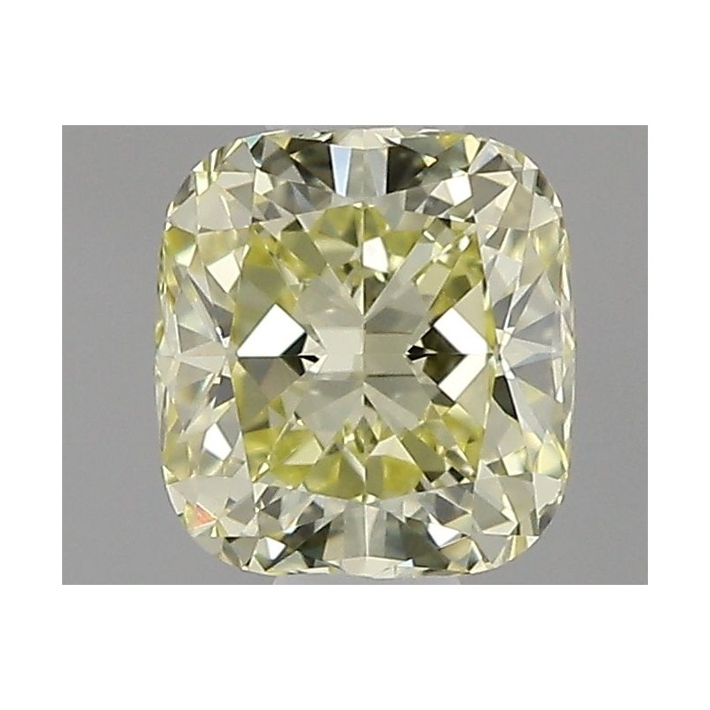 Diament o barwie fantazyjnej szlif poduszkowy brylantowy, 0.42ct, VS1, Fancy Yellow, GIA 2121168559