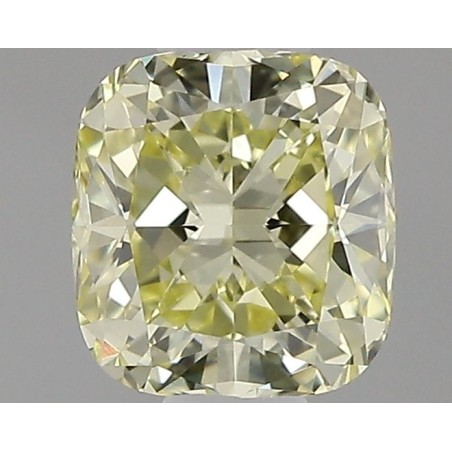 Diament o barwie fantazyjnej szlif poduszkowy brylantowy, 0.42ct, VS1, Fancy Yellow, GIA 2121168559