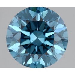 Diament o barwie fantazyjnej szlif okrągły, 1.66ct, VS2, Fancy Deep Blue, IGI 719541398