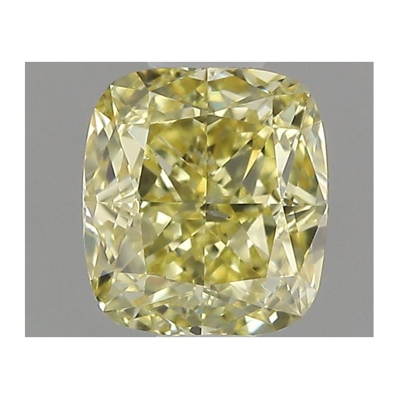 Diament o barwie fantazyjnej szlif poduszkowy brylantowy, 0.5ct, SI2, Fancy Intense Yellow, GIA 2185356459 Diament o barwie fantazyjnej szlif poduszkowy brylantowy, 0.5ct, SI2, Fancy Intense Yellow, GIA 2185356459