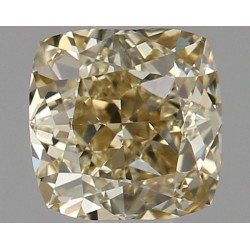 Diament o barwie fantazyjnej szlif poduszkowy brylantowy, 0.61ct, VVS1, Fancy Brownish Yellow, GIA 2166937367