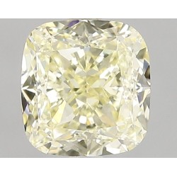Diament o barwie fantazyjnej szlif poduszkowy brylantowy, 1.71ct, VS1, Fancy Light  Yellow, GIA 2235072335