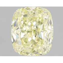 Diament o barwie fantazyjnej szlif poduszkowy modyfikowany, 1.02ct, VS2, Fancy  Yellow, GIA 2235210632