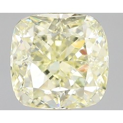 Diament o barwie fantazyjnej szlif poduszkowy brylantowy, 1.4ct, VS1, Fancy Light Yellow, GIA 2239210382