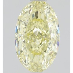 Diament o barwie fantazyjnej szlif owalny, 0.67ct, VVS1, Fancy  Yellow, GIA 5486997806