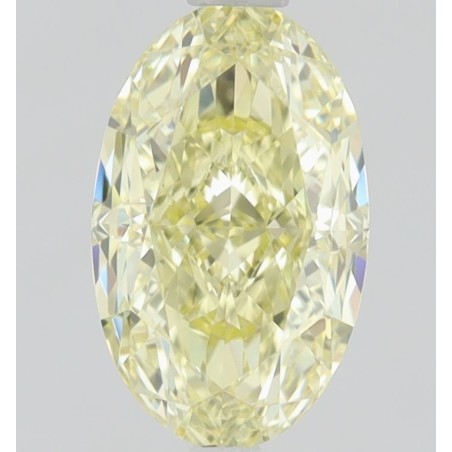 Diament o barwie fantazyjnej szlif owalny, 0.67ct, VVS1, Fancy  Yellow, GIA 5486997806