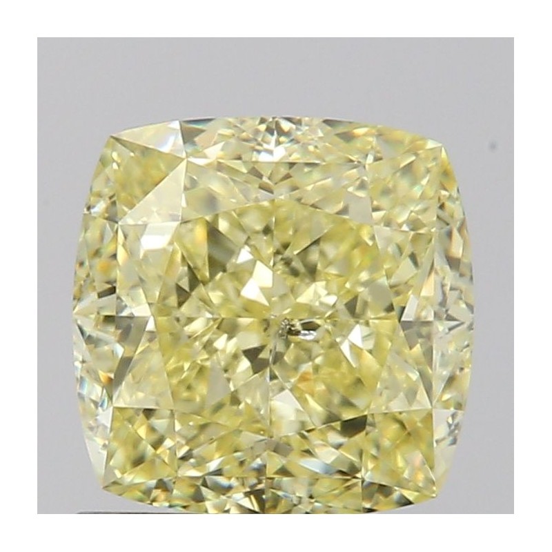 Diament o barwie fantazyjnej szlif poduszkowy brylantowy, 1.51ct, SI2, Fancy  Yellow, GIA 6472115173