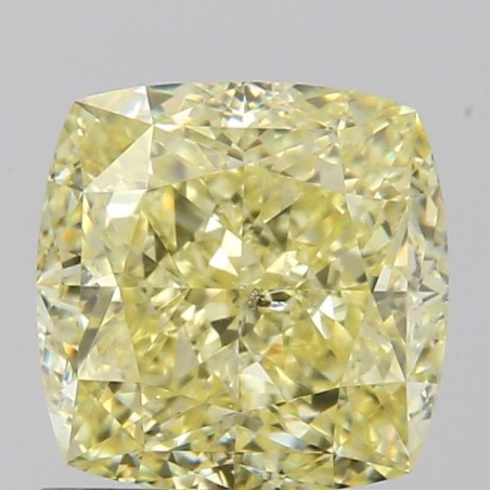 Diament o barwie fantazyjnej szlif poduszkowy brylantowy, 1.51ct, SI2, Fancy  Yellow, GIA 6472115173