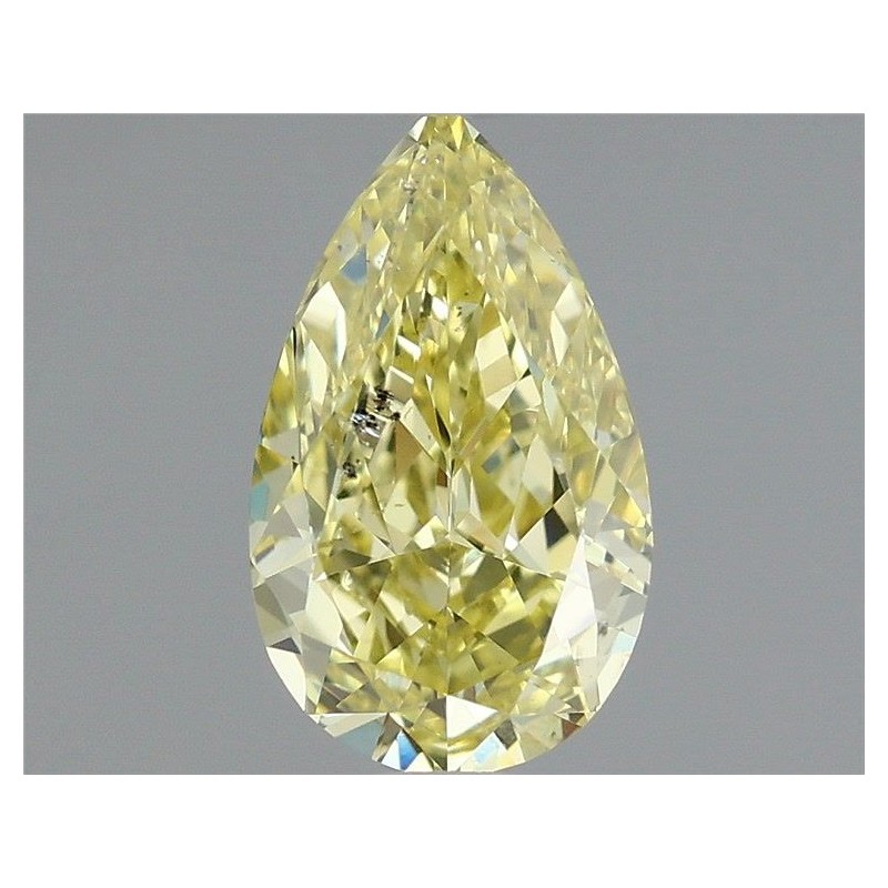 Diament o barwie fantazyjnej szlif gruszkowy, 1ct, SI2, Fancy Intense Yellow, GIA 2225854186