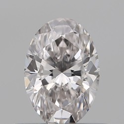 Diament o barwie fantazyjnej szlif owalny, 0.5ct, SI1, Faint Pink, GIA 2424360593
