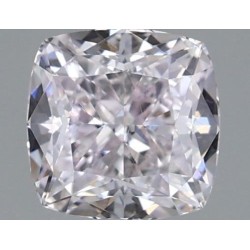 Diament o barwie fantazyjnej szlif poduszkowy brylantowy, 0.61ct, VVS2, Fancy Light Purplish Pink, GIA 7398425251