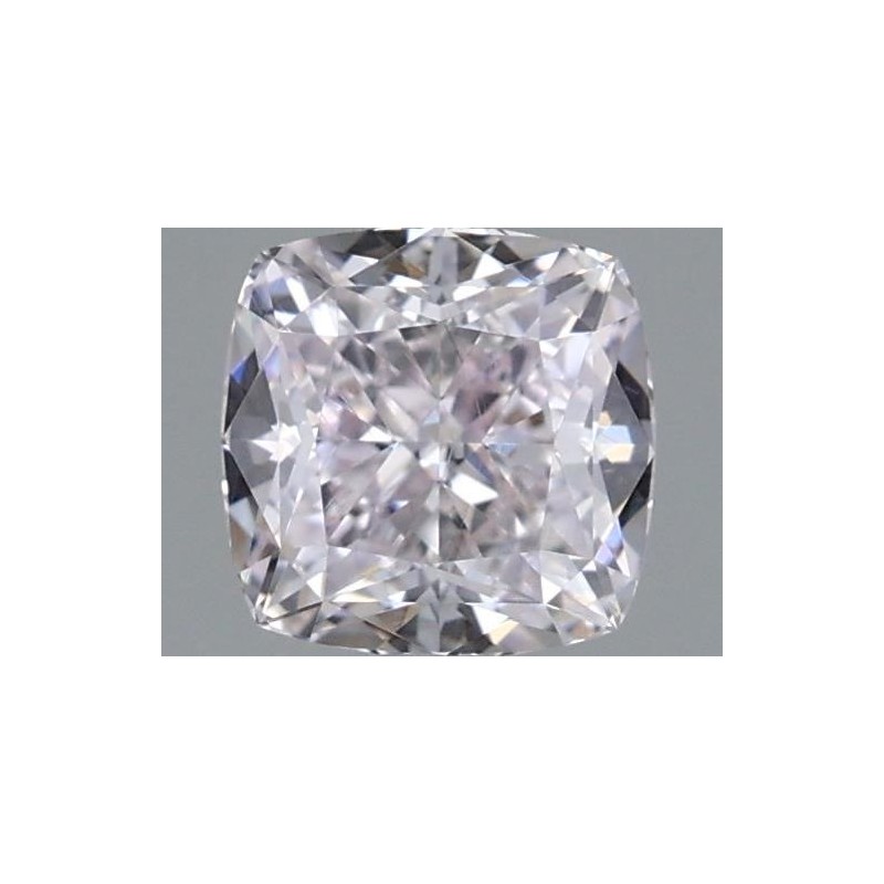 Diament o barwie fantazyjnej szlif poduszkowy brylantowy, 0.61ct, VVS2, Fancy Light Purplish Pink, GIA 7398425251
