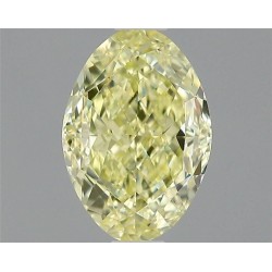 Diament o barwie fantazyjnej szlif owalny, 1ct, VS1, Fancy Light Yellow, GIA 1515571477