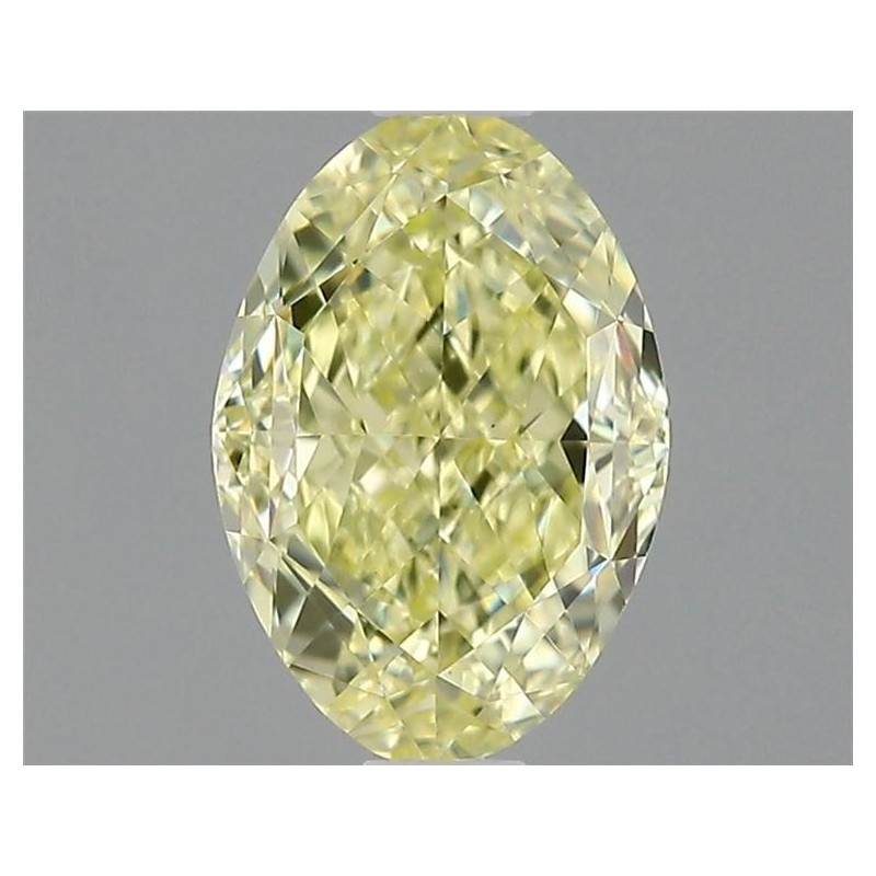 Diament o barwie fantazyjnej szlif owalny, 1ct, VS1, Fancy Light Yellow, GIA 1515571477