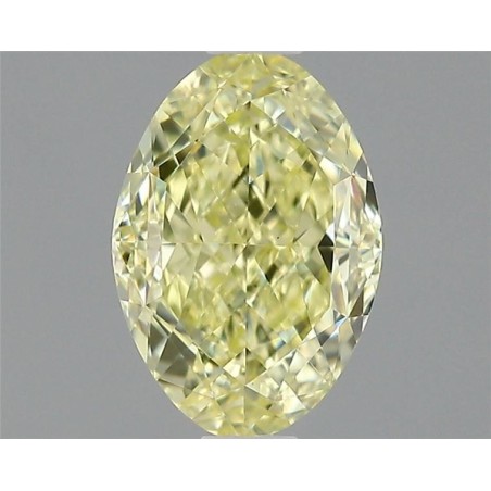 Diament o barwie fantazyjnej szlif owalny, 1ct, VS1, Fancy Light Yellow, GIA 1515571477