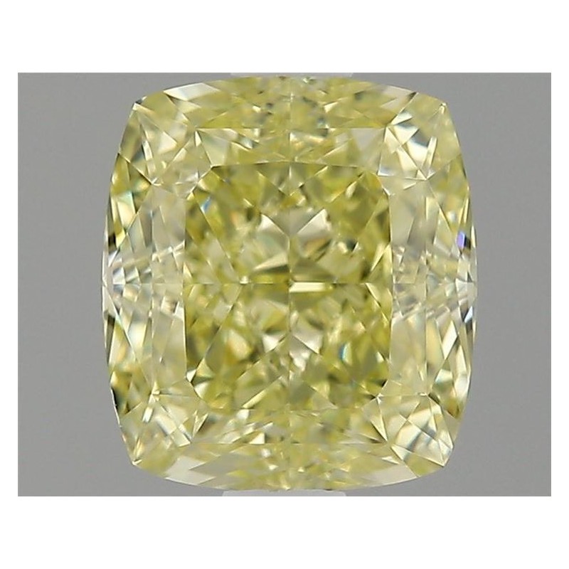 Diament o barwie fantazyjnej szlif poduszkowy modyfikowany, 1.25ct, VS1, Fancy Yellow, GIA 2464710035 Diament o barwie fantazyjnej szlif poduszkowy modyfikowany, 1.25ct, VS1, Fancy Yellow, GIA 2464710035