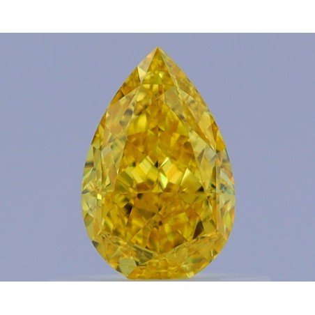 Diament o barwie fantazyjnej szlif gruszkowy, 0.56ct, VVS2, Fancy Vivid Yellow, GIA 7461761575