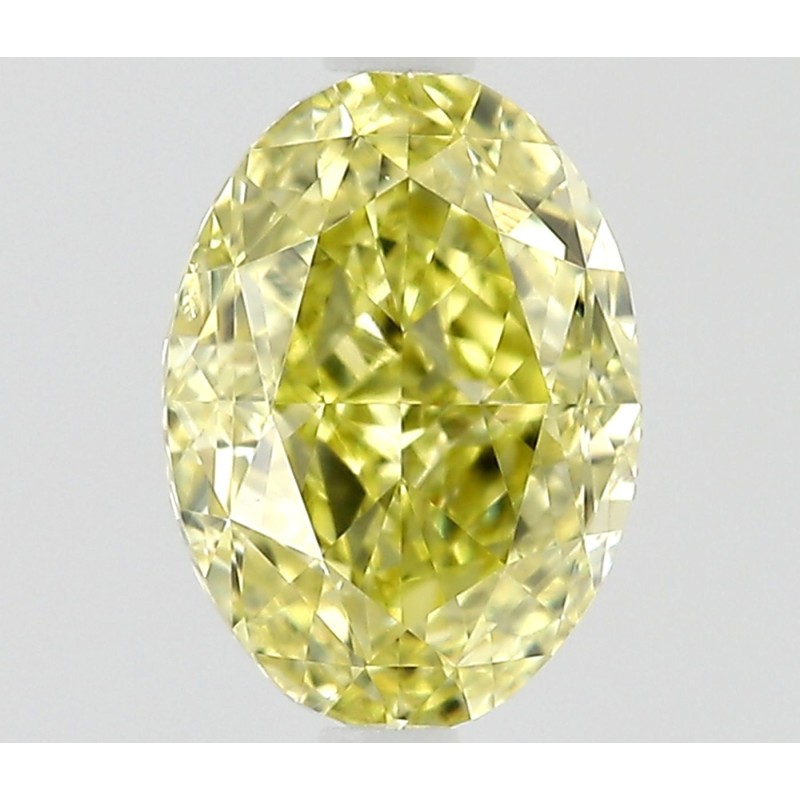 Diament o barwie fantazyjnej szlif owalny, 0.5ct, SI1, Fancy Intense Yellow, GIA 5513103116