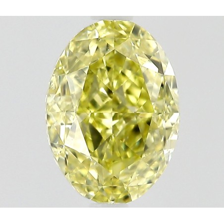 Diament o barwie fantazyjnej szlif owalny, 0.5ct, SI1, Fancy Intense Yellow, GIA 5513103116