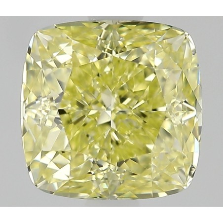 Diament o barwie fantazyjnej szlif poduszkowy modyfikowany, 1.23ct, VS1, Fancy Intense Yellow, GIA 6502684900