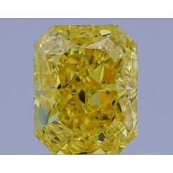 Diament o barwie fantazyjnej radiant, 0.67ct, VS1, Fancy Vivid  Yellow, GIA 7462673214