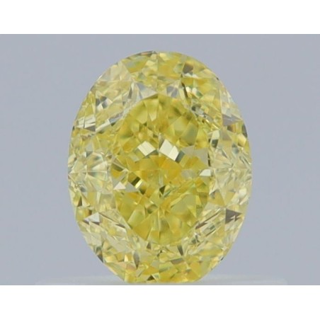 Diament o barwie fantazyjnej szlif owalny, 0.61ct, VS2, Fancy Intense Yellow, GIA 2225819841