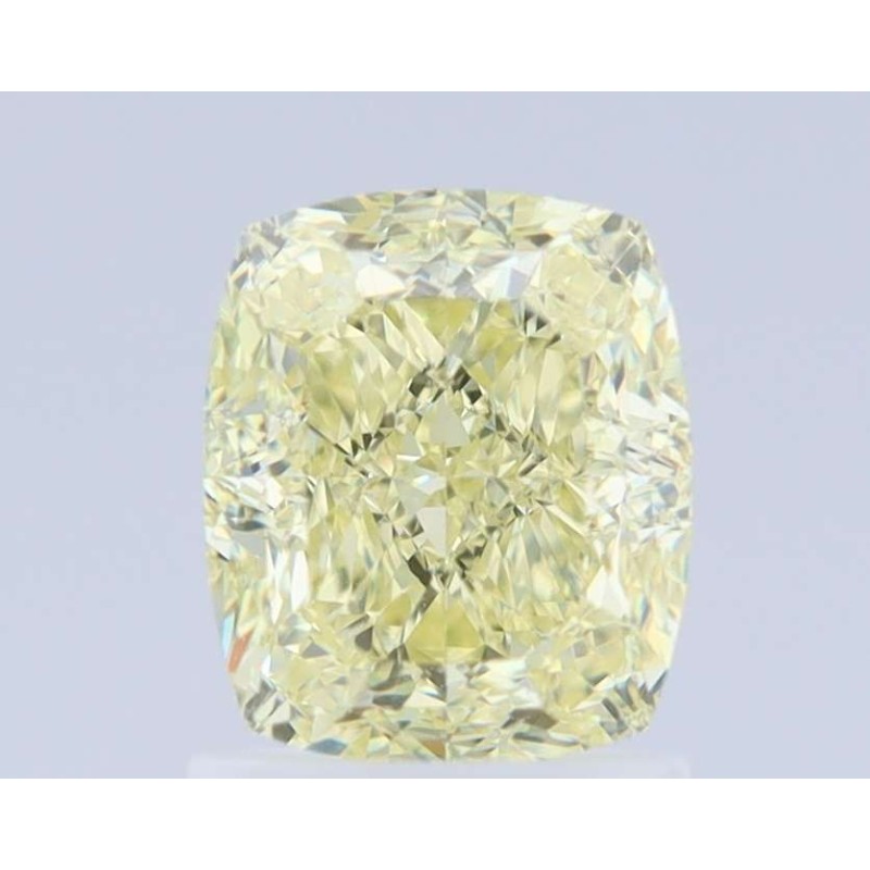 Diament o barwie fantazyjnej szlif poduszkowy brylantowy, 1.52ct, VS1, Fancy Light  Yellow, GIA 6432709968