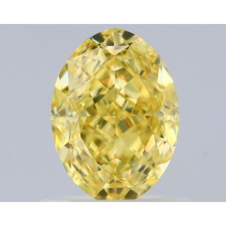 Diament o barwie fantazyjnej szlif owalny, 1.01ct, VS2, Fancy Intense Yellow, GIA 5513566639