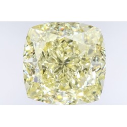 Diament o barwie fantazyjnej szlif poduszkowy brylantowy, 1.64ct, VS2, Fancy  Yellow, GIA 6435809519