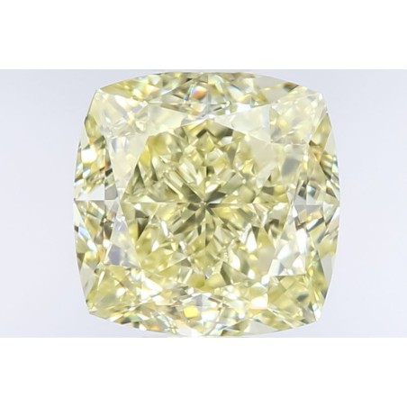 Diament o barwie fantazyjnej szlif poduszkowy brylantowy, 1.64ct, VS2, Fancy  Yellow, GIA 6435809519