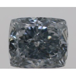 Diament o barwie fantazyjnej szlif poduszkowy brylantowy, 0.3ct, SI1, Fancy Gray Blue, GIA 6203841493