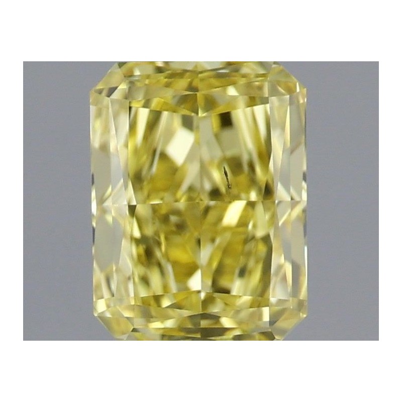 Diament o barwie fantazyjnej radiant, 0.6ct, SI1, Fancy Intense Yellow, GIA 7512088216 Diament o barwie fantazyjnej radiant, 0.6ct, SI1, Fancy Intense Yellow, GIA 7512088216