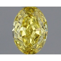 Diament o barwie fantazyjnej szlif owalny, 0.34ct, VS2, Fancy Vivid Yellow, GIA 6515108958