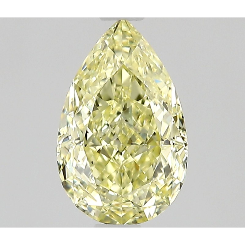 Diament o barwie fantazyjnej szlif gruszkowy, 0.72ct, SI1, Fancy Yellow, GIA 6522886159