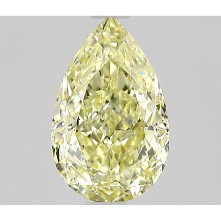 Diament o barwie fantazyjnej szlif gruszkowy, 0.72ct, SI1, Fancy Yellow, GIA 6522886159