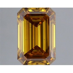 Diament o barwie fantazyjnej szlif szmaragdowy, 1.02ct, SI1, Fancy Deep Brownish Yellow, GIA 7506794626