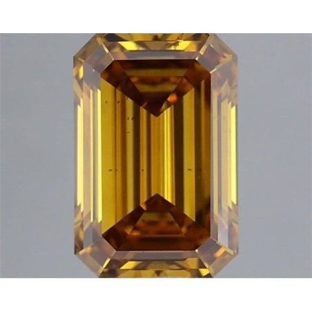 Diament o barwie fantazyjnej szlif szmaragdowy, 1.02ct, SI1, Fancy Deep Brownish Yellow, GIA 7506794626