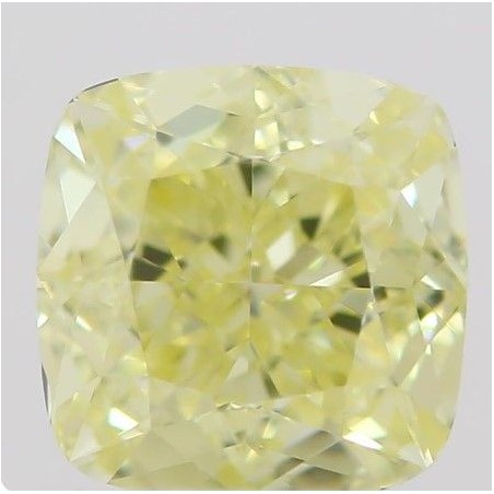Diament o barwie fantazyjnej szlif poduszkowy brylantowy, 0.5ct, VVS1, Fancy  Yellow, GIA 6213654069