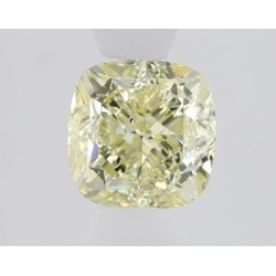 Diament o barwie fantazyjnej szlif poduszkowy brylantowy, 1.02ct, SI1, Fancy Light Yellow, GIA 2506469106