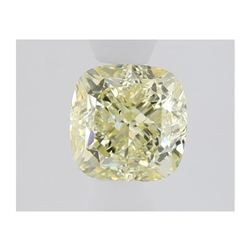 Diament o barwie fantazyjnej szlif poduszkowy brylantowy, 1.02ct, SI1, Fancy Light Yellow, GIA 2506469106