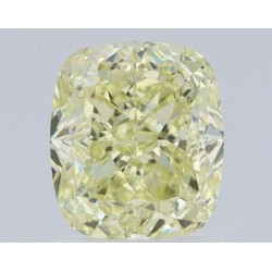 Diament o barwie fantazyjnej szlif poduszkowy modyfikowany, 1.65ct, VS2, Fancy Light Yellow, GIA 2221856613