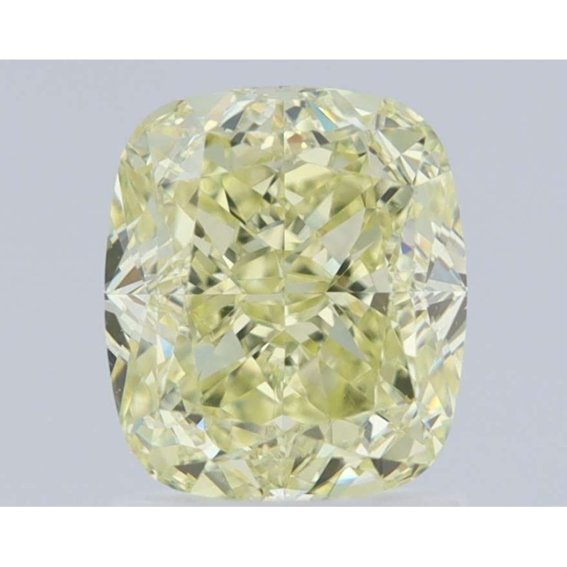 Diament o barwie fantazyjnej szlif poduszkowy modyfikowany, 1.65ct, VS2, Fancy Light Yellow, GIA 2221856613 Diament o barwie fantazyjnej szlif poduszkowy modyfikowany, 1.65ct, VS2, Fancy Light Yellow, GIA 2221856613