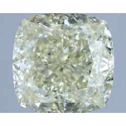 Diament o barwie fantazyjnej szlif poduszkowy brylantowy, 1.7ct, VS2, Fancy Light Greenish Yellow, GIA 7506629745