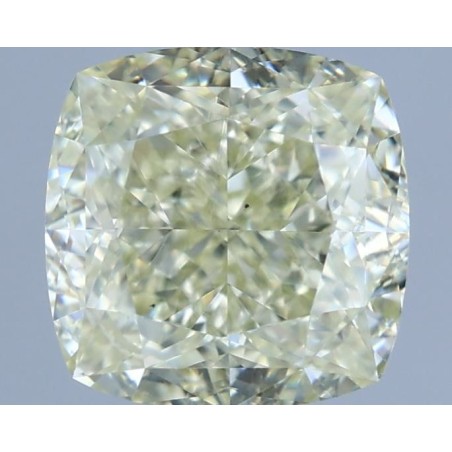 Diament o barwie fantazyjnej szlif poduszkowy brylantowy, 1.7ct, VS2, Fancy Light Greenish Yellow, GIA 7506629745
