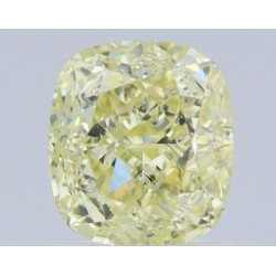 Diament o barwie fantazyjnej szlif poduszkowy modyfikowany, 1.56ct, VVS1, Fancy Light Yellow, GIA 2221811419