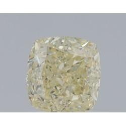 Diament o barwie fantazyjnej szlif poduszkowy brylantowy, 0.84ct, VS1, Fancy Light Yellow, GIA 6461927832