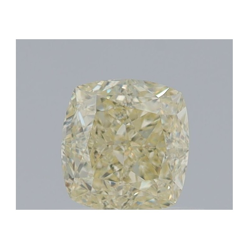 Diament o barwie fantazyjnej szlif poduszkowy brylantowy, 0.84ct, VS1, Fancy Light Yellow, GIA 6461927832