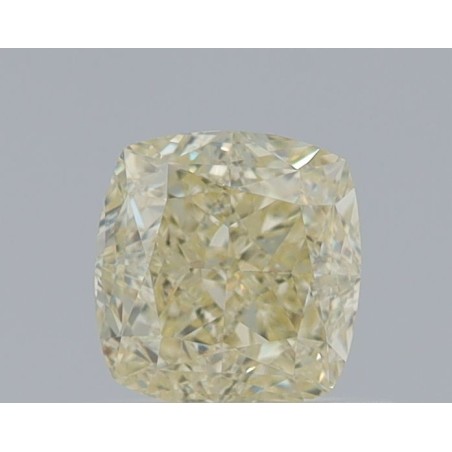 Diament o barwie fantazyjnej szlif poduszkowy brylantowy, 0.84ct, VS1, Fancy Light Yellow, GIA 6461927832