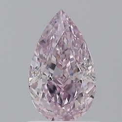 Diament o barwie fantazyjnej szlif gruszkowy, 0.8ct, VVS2, Fancy Grayish Pink Purple, GIA 5231527558