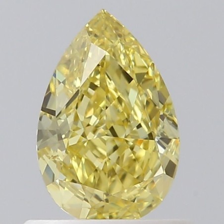 Diament o barwie fantazyjnej szlif gruszkowy, 0.73ct, VVS2, Fancy Intense Yellow, GIA 6501476816